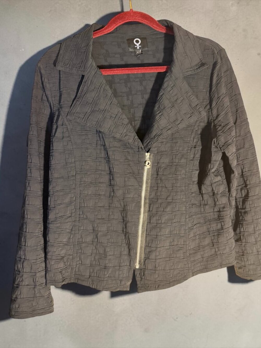 My Soul Black Bubble Moto Jacket Sz L